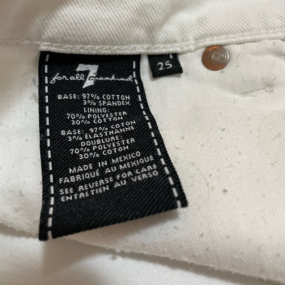 Seven7 white denim shorts - Picture 3 of 6